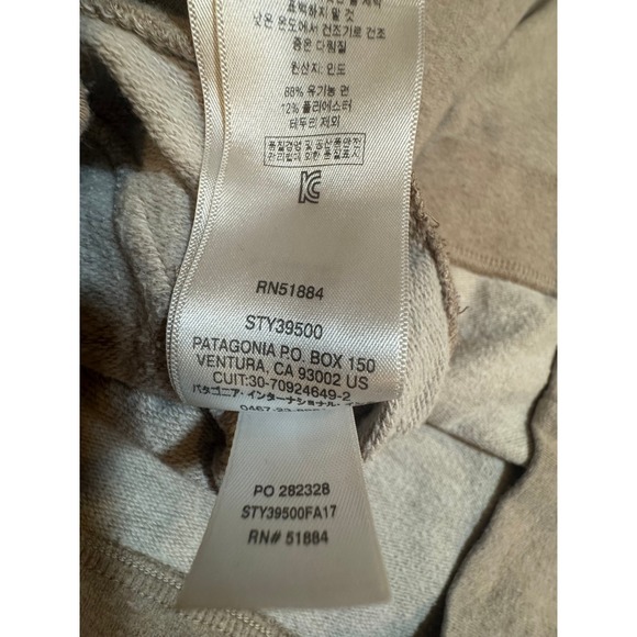 Patagonia Womens Organic Cotton Graphic Hoodie Brown Heather Sweatshirt Medium - Picture 10 of 11